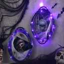 2 Pack Gothic Mirrors Wall Decor 15x9 in Gothic Furniture Cathedral Mirrors Goth Vintage Room Decor Rustic Spooky Decorative Mirror Wall Hanging for Bedroom Bathroom Kitchen Living Room Witchy Gifts