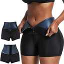 Sauna Sweat Short for Women Weight Loss High Waisted Pant Compression Workout Waist Trainer Sauna Shorts Body Shaper, size 2XL