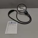 10X 30X Large Magnifying Glass with Light for Reading, Hands Free Magnifying Glass with 3 Color LED Light, Flexible Gooseneck Magnifier for Reading,Sewing,Close Work, Seniors (4.3 Inch)