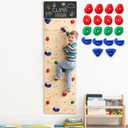 Rock Climbing Wall for Kids, 82.5 x 23.6 Inch with Blackboard