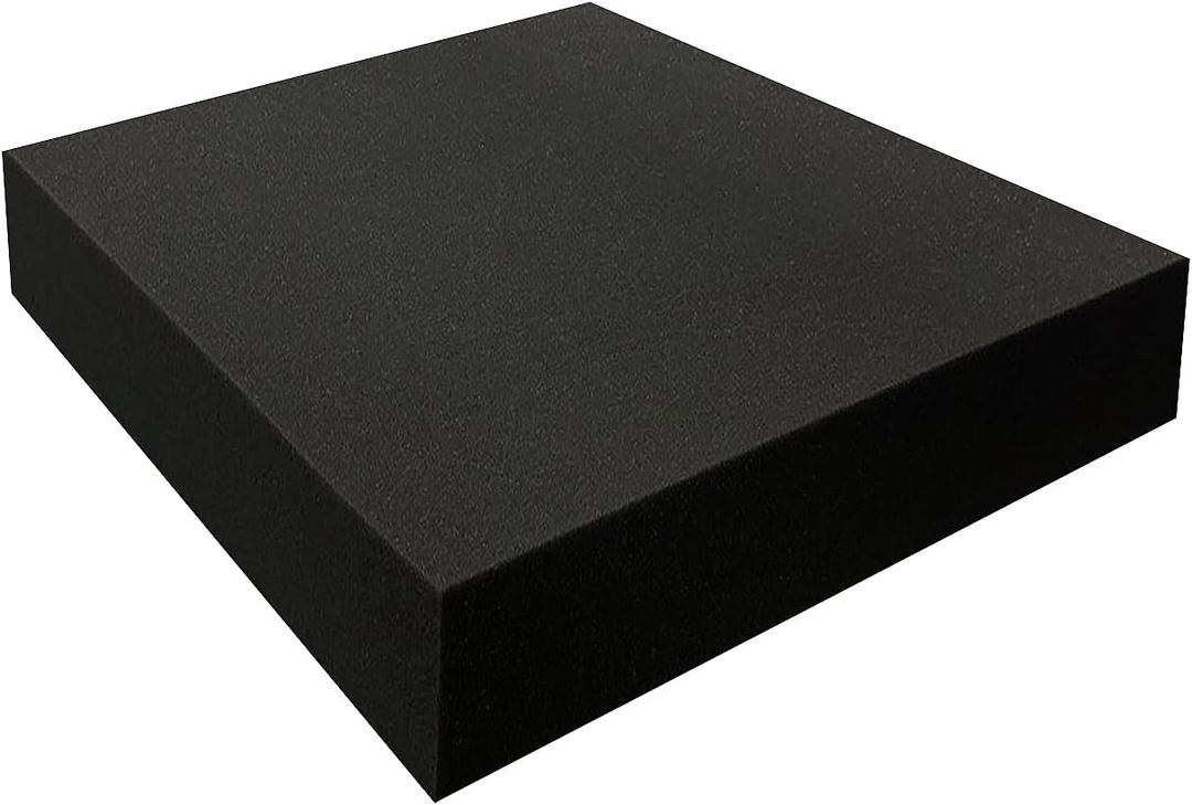 FoamTouch 5" Thick, 24" Long x 24" Wide Charcoal High Density Foam, Square Charcoal Foam Ideal for Foam Padding, Seat Replacement, Chair Cushion Replacement, Wheelchair Seat Cushion and More (1 Pack)