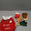 First Christmas Baby Toys,Sensory Plush with Santa Hat Rattles Gingerbread Crinkle Toys for Baby, for Kids Girls Boys, Infant Stocking Stuffers