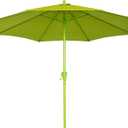 Sunnyglade 9FT Outdoor Patio Umbrella, Market Table Umbrella with 8 Sturdy Ribs and Crank System, Fade-resistant & Waterproof for Garden Backyard Poolside Deck
