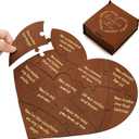 Seenelling Reasons Why I Love You Gift for Him Her, Valentine Romantic Heart Puzzle Box,12 Reasons Heart Puzzle for Girlfriend Boyfriend Wife Husband, I Love You Mom, Relationship Gifts Ideas