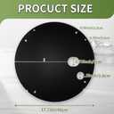 20.5 Inch Black Metal Slotted Sump Pump Cover, Heavy Duty Decorative Outdoor Water Well Septic Tank Lid, Submersible Sewage Pump Protection Cover for Sump Bucket, Sump Basin