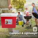 LifeBROS 11 Qt Insulated Portable Cooler Leak-Proof Ice Chest Lunch Box Hard Coolers with Extra Ice Pack for BBQ, Camping, Pincnic-Red