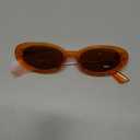 miyya Old Money Polarized Oval Sunglasses  2025 Edition, UV400 Protection, Feather-Light Fit & Trendy Colors (Transparent Orange/Amber)