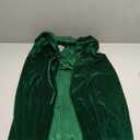 Green Cape with Hood Green Hooded Cloak for Women Cloak with Hood Velvet Cloaks Adult Halloween Capes for Women Costume M