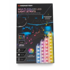 MONSTER 4 PC LED LIGHT STRIPS
