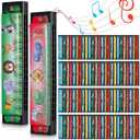 30 Pcs Harmonica for Kids 16 Holes Harmonicas Musical Instrument Toy Gift Cartoon Double Row Return Gifts for Birthday Party Favors Goodie Bags Stuffers Kids Over 6 Years Old
