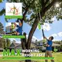 Pole Saws for Tree Trimming, Cordless Pole Saw, 8in/10in Pruning Saw, Mini Chainsaw, 16FT Max Height, Brushless Motor, Adjustable Angle, Cordless Battery Powered for Pruning, and Garden Tasks
