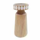 HD 8 in Wood candle holder
