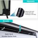Dry Erase Easel 36" x 24", Height Adjustable Magnetic White Board with Tripod Stand, Office Presentation Board with 25 Sheets Flipchart Paper Pad, Magnets & Eraser, Black