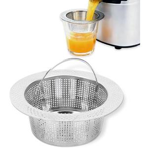 Juice Strainer Compatible with Nama J2 Cold Press Juicer  Stainless Steel Fine Pulp Filter, Easy to Clean by Hand, Ideal Juicing Accessory for Fresh Homemade Drinks