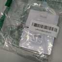 3 Way Flat Wall Outlet Extender,2 Prong180 Degree Portable Swivel Flat Wall Plug Adapter,Ultra Thin Folding Electrical Outlet Splitter,Easy to Carry,Type A,White,Pack of 2