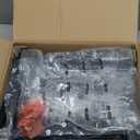 AMHANCIBLE C Shaped Side Table, End Tables Living Room Set of 2, Slide Under Couch Table for Sofa, TV Trays for Bedroom, Small Space, Dark Grey, HET02CDG