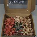 RUSPEPA Kraft Paper Christmas Gift Bow Assortment - Red, Green and White Design for Christmas, Holiday, Birthday, Wedding, Baby Shower - Total 15 Bows, 3 Size