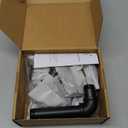 Industrial L Pipe Shelf Brackets for 7-14 in Depth Wood,Heavy-Duty 3/4" Iron,Wall Mount Floating Shelf Bracket L Metal Pipe Shelving Brackets for Wood-Black DIY Pipe Shelves(6.7*3.1 Inch 4 Pack)