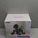 Ruko 18011 Robot Dog Toy, Smart Interactive Puppy with 30+ LED Faces, Remote & Gesture Control, Programmable Electronic Pet for Kids Ages 38, Black & Gold