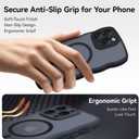 2 x for iPhone 16 Pro Case with MagSafe, Upgraded [Full Camera Protection] [Fit for MagSafe] [Mil-Grade Drop] Cute Wave Translucent Non-Slip Phone Case for iPhone 16 Pro 6.3", Black