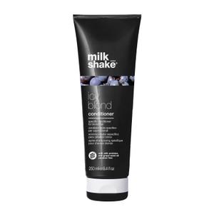 milk_shake icy blond conditioner | award winning toning conditioner with black pigment to neutralize yellow and brass in platinum blonde hair | hydrates and brightens cool tones