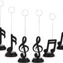 Wenqik 6 Pieces Musical Note Photo Balloon Holder Table Number Place Card Holders Photo Clips Stand Music Note Decoration for Home Picture Themed Party Birthday Wedding Gifts Arts, 3 Styles