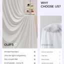 50ft x 20ft Beige Ceiling Drapes Curtains 10-Pack for Wedding Party