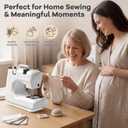 Portable Tabletop Beginner Mini Sewing Machine for Home Use, Compact and Easy-to-Use Sewing Machine for Quick Repairs, DIY Crafts and Alterations, Giftable Sewing Machine for Beginners (black)