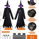 3PCS 5.6FT Halloween Decorations Outdoor Decor Witches Yard Holding Hands