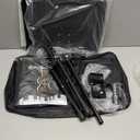 CAHAYA Music Stand for Sheet Music - Dual-use Converts to Desktop Stand Portable& Foldable 31.4-57in Height Adjustable Sturdy to Holds Thick Book or Tablet Include Carrying Bag Sheet Music Folder Clip (Black)