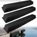 ORLANG 59" Dock Bumpers,PVC Dock Fenders with Stainless Steel Screws,Boat Dock Guards,Dock Post Bumper for Docking Edges, Piling, Vertical Poles, Horizontal Decks or Piers(Black/3Pack)