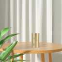 Cabilock Brass Tea Tin Canister with Airtight Lid 3.14 X 1.77 Inches Small Loose Leaf Tea Storage Container for Kitchen and Home Decor