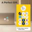 2 x Super Cute Fridge & Locker Magnets  12 Glass Magnets with Vibrant Colors  Strong Hold for Photos, Notes, Recipes  Aesthetic Refrigerator Decoration - Perfect for School & College Locker (Medium, Business)