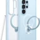 TORRAS Q3 Spin for Samsung Galaxy S26 Ultra Case with 360 Magnetic Stand, Fit for Magsafe, Hard PC Shockproof S26 Ultra Phone Case with Kickstand, Light Blue