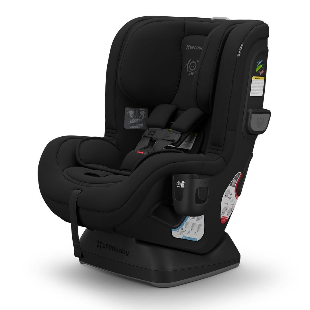 UPPAbaby Rove Convertible Car Seat - 2-in-1 Rear + Forward Facing - Quick + Secure 3-Step Install - Intuitive Safety Technology + Comfort Features - Cup Holder Included - Jake (Black Mlange), Mfg Date: 11/25/2025, Expiration Date: 11/25/2035