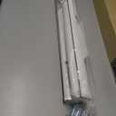 FOIRESOFT Standard Cordless Custom Zebra Roller Shades and Blinds [Basic, White, W 35 x H 48 inch] Dual Layer Sheer for Day and Night Light Control Privacy, 20 to 105 in Height