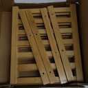 BMOSU 2-Tier Bamboo Shoe Rack Premium Stackable Shoe Shelf Storage Organizer for Hallway Closet Living Room Entryway Organizer (Natural Bamboo)