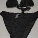 swimall Women's Triangle Bikini Set Cheeky High Cut Sexy Two Piece Swimsuit Cute Halter Bathing Suit M