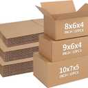 CRUGLA Assorted Sizes Shipping Boxes 30 Pack (11x6x6, 10x7x5, 9x6x4), Corrugated Cardboard Mailers, Each 10 PCS Small Boxes for Small Business Packaging, Shipping & Storage
