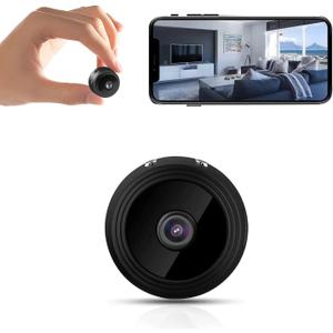 Mini Hidden Cameras,1080P HD WiFi Security Camera for Baby Pet Nanny Surveillance, Spy Cam for Home Indoor Outdoor Monitoring Remote Viewing with APP(Video Only)  (1 Pack, Black)