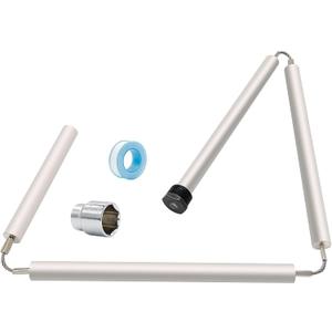 44" Flexible Magnesium Anode Rod, Hot Water Heater Anode Rod Replace for GE, Rheem, Reliance, Richmond, Kenmore Water Heater Including 1-1/16" Hex Socket Tool and Teflon Tape