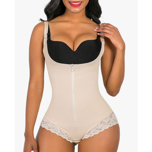 SHAPERX Women's Fajas Colombianas Shapewear Postpartum Tummy Control Body Shaper Butt Lifter Bodysuit S