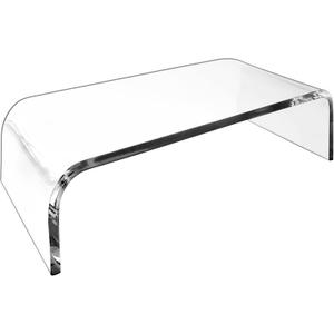 AMT Premium Acrylic Clear Monitor Riser Laptop/PC/Multimedia Monitor Stand for Home Office
