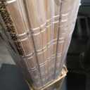 LazBlinds 100% Blackout No Drill Bamboo Roman Shades, Cordless Bamboo Blinds for Indoor Windows, Room Darkening Shades for Home & Patio, Thermal Insulated, Brown206, 30" W x 72" H