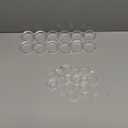 (48 Pack) Baseball Display Stand,Spheres Holder, Clear Baseball Ring, Sphere Stand,Round Display Stand for Golf Ball, Baseball, Softball, Tennis Ball, Spheres, Marbles, 3 Sizes: Large, Medium, Small