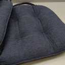 Chair Cushions, Dining Chair Cushions, Tufted Indoor Chair Pads, Set of 4, Navy Blue, 16.5'' x 16.5'' x 3.5''