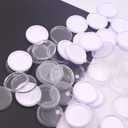 33pcs DIY Discs For Disc bound Notebook Planner Accessories Expander Disc fits for Tul, Levenger, Arc, Happy Planner, Talia(Super Clear White Clear Mixed,1.26inch/32mm)