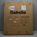 Babelio Baby Gate for Stairs, Kitchen & Doorways, 26-43" W 28" H No Bottom Bar| Easy Installation| One-Handed Operation| Auto-Close| Hardware Mount (Drill Needed) Safety Dog/Pet Gate Indoor (White)