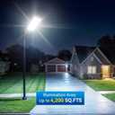 CEDIO 12000W Commercial Grade Solar Street Lights Outdoor IP67 Waterproof, 15.7 x 7.08 x 2.95 inches
