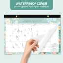 2 x 2026 Desk Calendar, Monthly Calendar, 18 Months (Jan 2026 - Jun 2027), Large Desktop Calendar 17" x 12" for Home, Office or School, Watercolor Floral